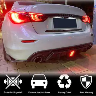 Difuzor bara spate V3 (pentru Q50 Base/Sport 2018-2023, Carbon) Infiniti Q50/Q60 2013-2024 foto 3