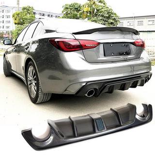 Difuzor Bara Spate V4 (pentru Q50 Base/Sport 2018-2023, Carbon) Infiniti Q50/Q60 2013-2024 foto 1