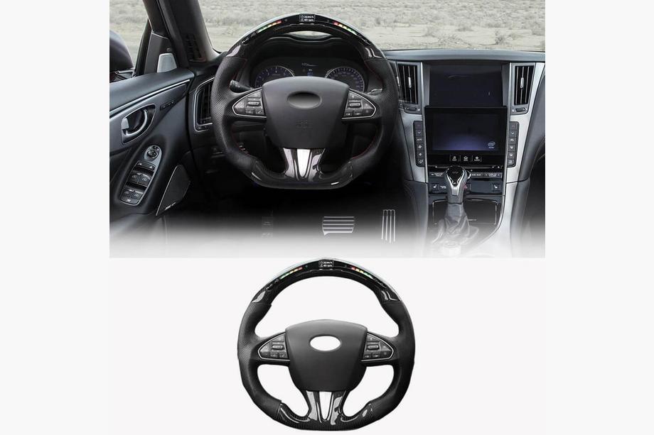 Infiniti Q50/Q60 2013-2024 Volan Anatomic (pentru 2014-2017, Carbon) Image