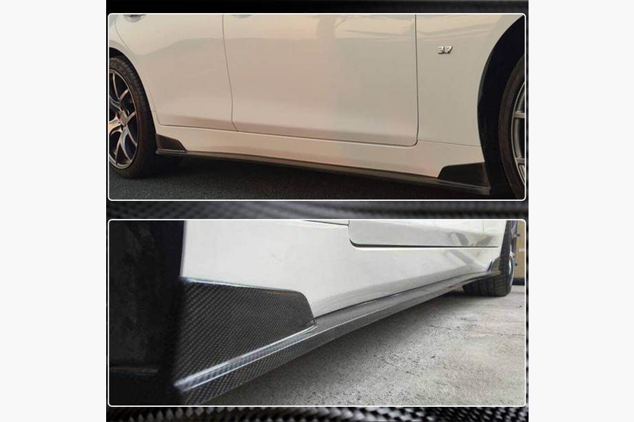 Infiniti Q50/Q60 2013-2024 Praguri Laterale V1 (pentru Q50, Carbon) Foto 6