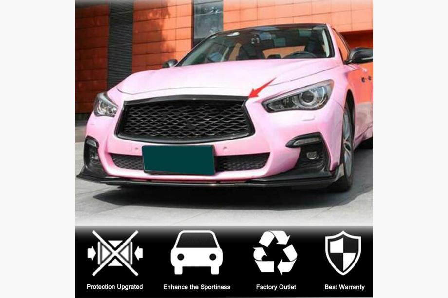 Infiniti Q50/Q60 2013-2024 Rama grila fata (pentru Q50 2018-2022, Carbon) Foto 4