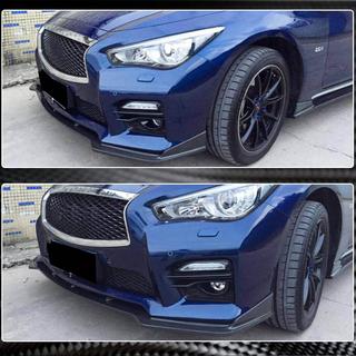 Lip bara fata V2 pentru Q50 Sport 2014-2017 Carbon Infiniti Q50/Q60 2013-2024 foto 3
