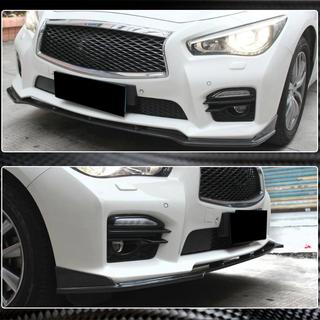 Lip bara fata V2 pentru Q50 Sport 2014-2017 Carbon Infiniti Q50/Q60 2013-2024 foto 4