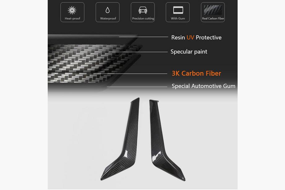 Infiniti Q50/Q60 2013-2024 Capace aripi fata carbon (pentru Q60 2016-2022) Foto 5