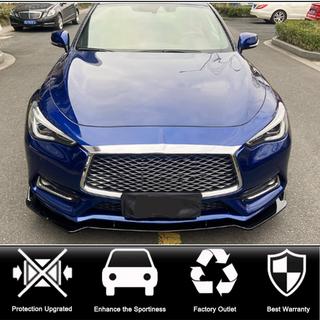 Lip Bara Fata V2 pentru Q60 2016-2022 Carbon Infiniti Q50/Q60 2013-2024 foto 2