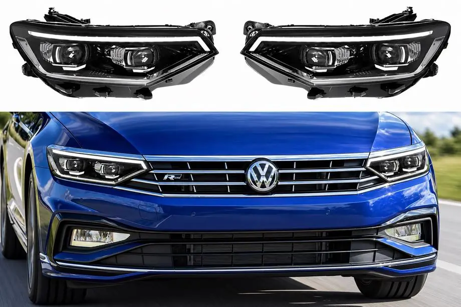 Volkswagen Passat B8 2015-2023 Faruri fata cu module Full LED (pentru EU, 2019–2023, 2 buc.) Foto 1