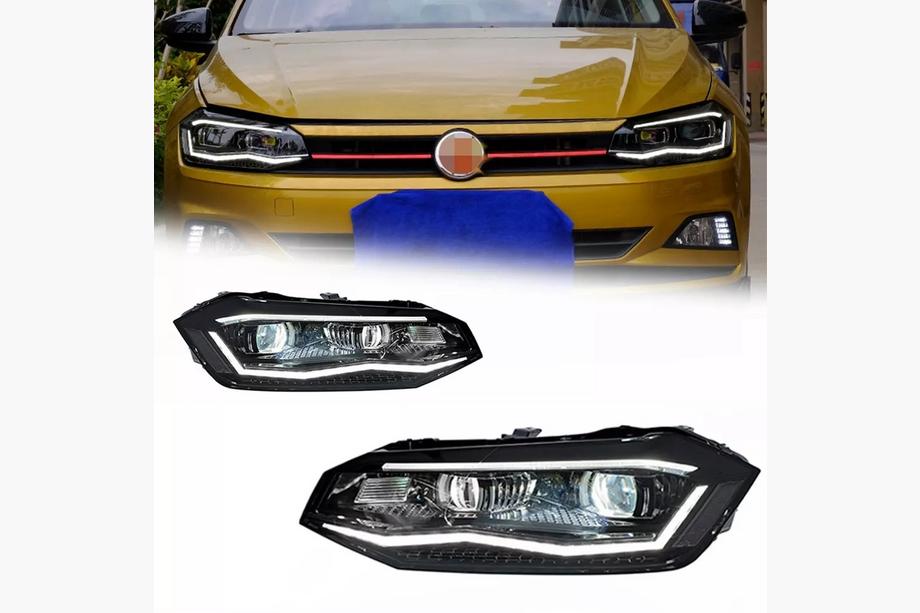 Volkswagen Polo 2017- Faruri Fata FullLed Silver (2 buc) Image