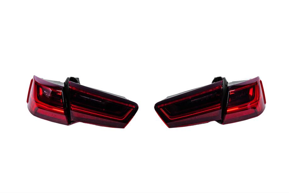 Audi A6 C7 2011-2017 Stopuri spate LED LOW-Profile (2014-2017, 2 buc.) Image