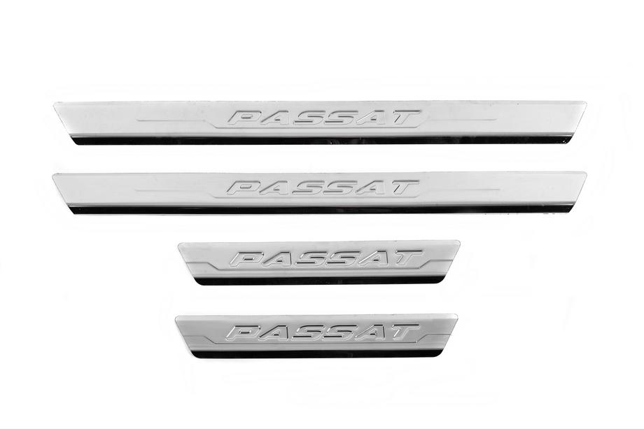 Volkswagen Passat СС 2008-2017 Praguri auto Carmos V3 (4 buc, inox) Image