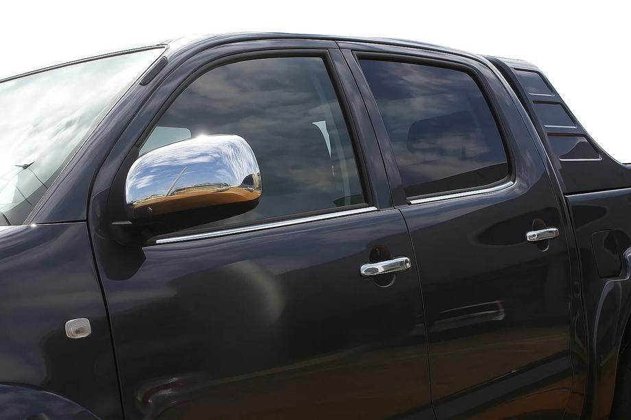 Toyota Hilux 2006-2015 Molduri Geamuri (4 buc, Inox) Carmos - Otel Inoxidabil Turcesc Image