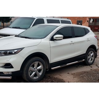 Bare Laterale (2017-2021, 2 buc, Otel Inoxidabil) Nissan Qashqai 2014-2021 foto 1