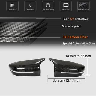 Capace Oglinzi M-Look Carbon Rosu foto 3