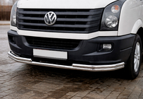 Volkswagen Crafter 2006-2016 Protectie Fata ST008 (Inox) foto 1