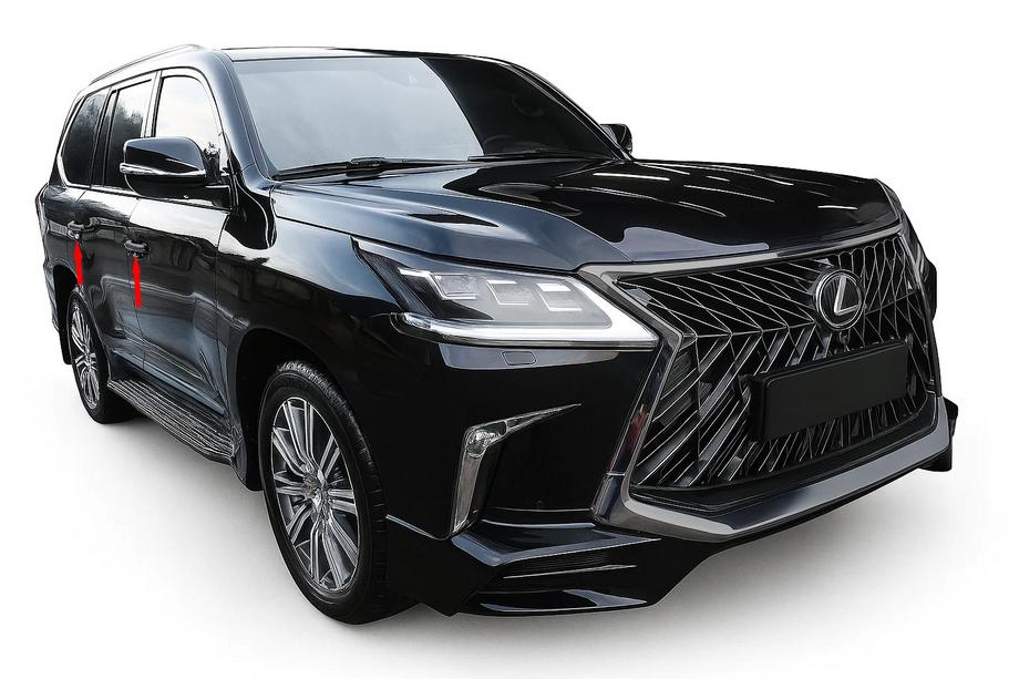 Lexus LX570/450d 2008-2022 Capace Manere Cromate BlackEdition (pentru 2016+) Image