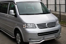 Volkswagen T5 Multivan 2003–2010 Protectie fata Wave (inox) foto 1