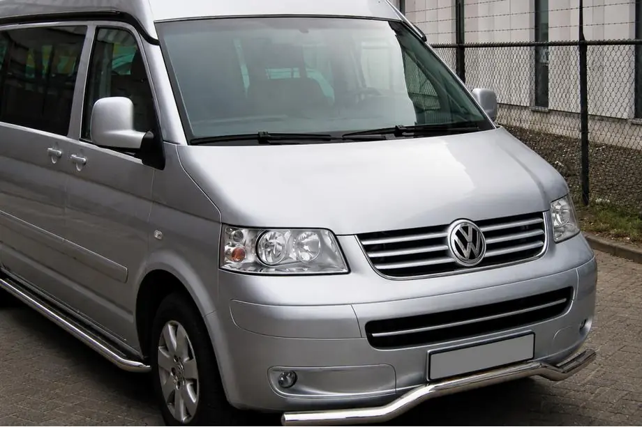 Volkswagen T5 Multivan 2003–2010 Protectie fata Wave (inox) Image