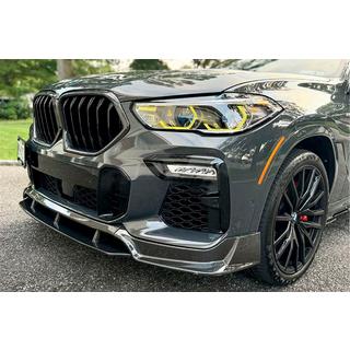 Lip Bara Fata Carbon V1 (pentru M-Sport, 2018-2022) BMW X6 G06 2019–2027 foto 1