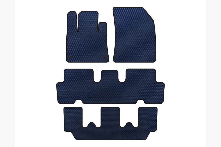 Citroen C-4 Picasso 2013–2022 Covorase EVA V1 (3 Randuri, Albastru) Image