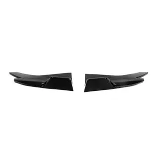 Extensii universale praguri laterale Flap Tip-D (2 buc, negru lucios, plastic ABS) foto 3