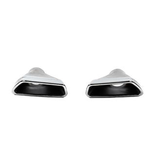 Ornamente toba finala M-Performance Silver (2 buc) BMW Seria 5 G30/G31 2017–2023 foto 1