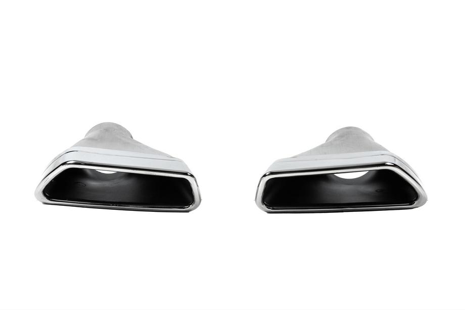 BMW Seria 5 G30/G31 2017–2023 Ornamente toba finala M-Performance Silver (2 buc) Foto 1