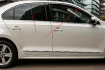 Volkswagen Jetta 2011-2018 Molduri superioare geam 6 buc, inox foto 1