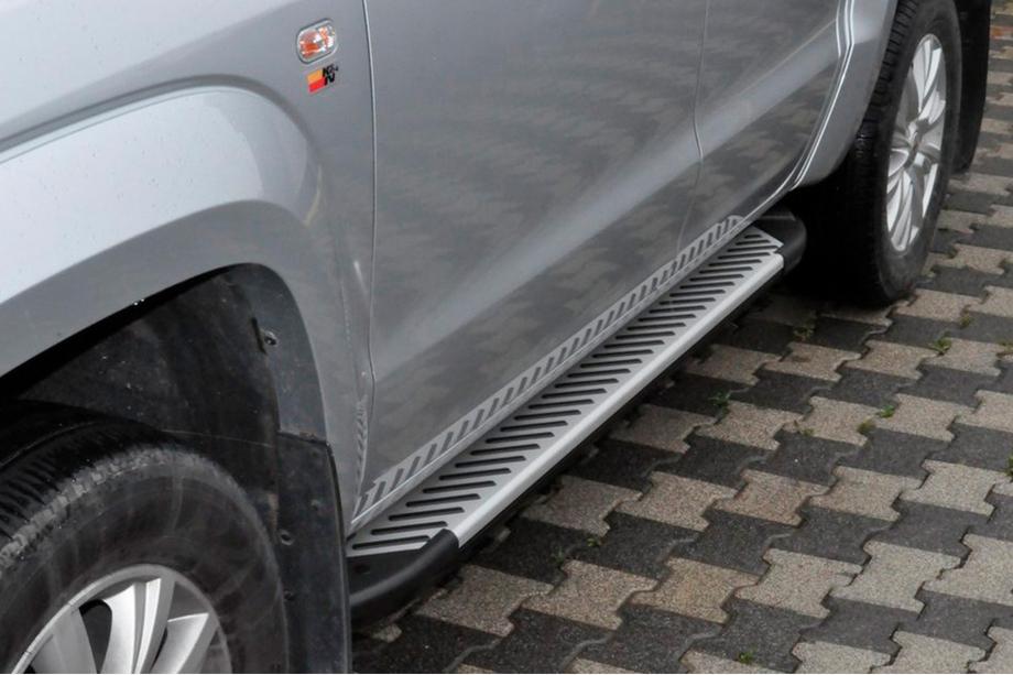 Volkswagen Amarok 2010-2022 Praguri Laterale Line (2 buc, Aluminiu) Image