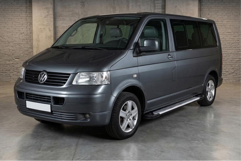 Volkswagen T5 Caravelle 2004-2010 Praguri Laterale Line-Typ (2 buc, Aluminiu) Ampatament Scurt Foto 1