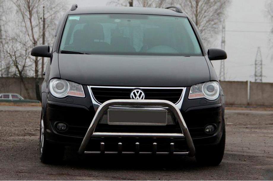 Volkswagen Touran 2003-2010 Bullbar WT003 (Inox) 60 mm, cu inscriptie Image