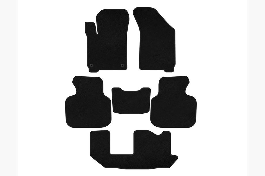 Dodge Journey 2008-2020 Covorase textile Classic (2011-2020, 3 randuri, 7 locuri, Negru) Foto 1