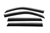 Renault Duster 2024- Deflectoare geamuri cu ornament cromat (4 buc, Niken) foto 2