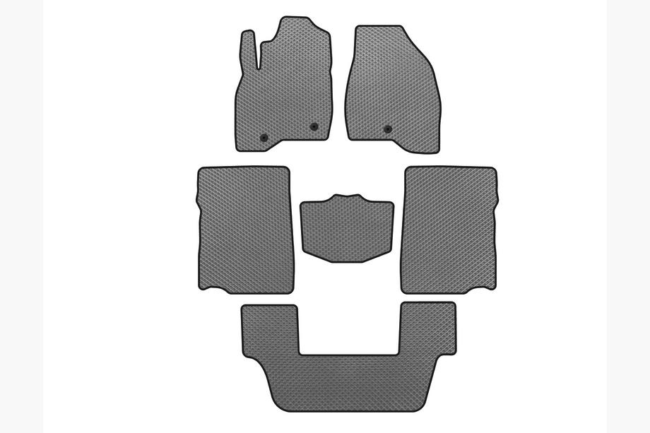 Ford Explorer 2011-2019 Covorase EVA (2017-2019, randul 3, 7 locuri, Gri) Foto 1