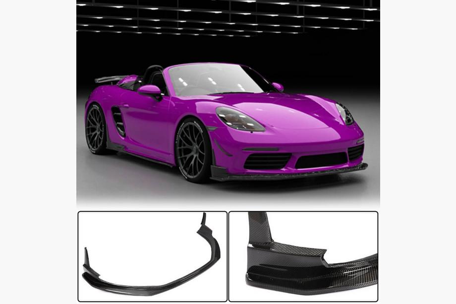 Porsche Boxster/Cayman 982 (718) 2016- Lip bara fata V1 (2016-2019, carbon) Foto 1