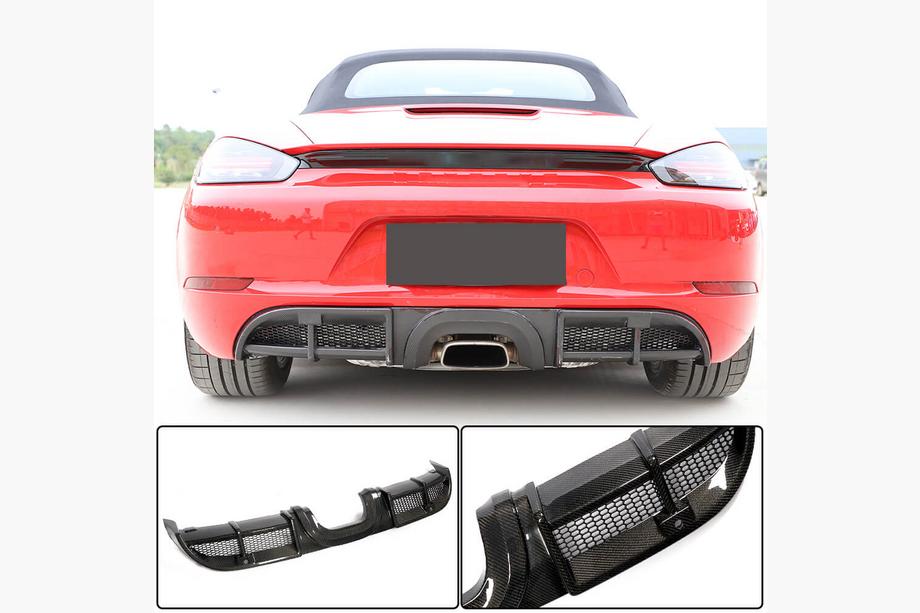Porsche Boxster/Cayman 982 (718) 2016- Difuzor bara spate V1 (2016-2019, Carbon) Foto 1