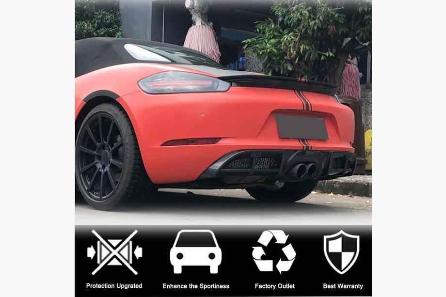 Porsche Boxster/Cayman 982 (718) 2016- Difuzor bara spate V1 (2016-2019, Carbon) Foto 3