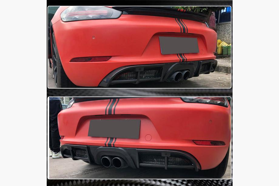 Porsche Boxster/Cayman 982 (718) 2016- Difuzor bara spate V1 (2016-2019, Carbon) Foto 5