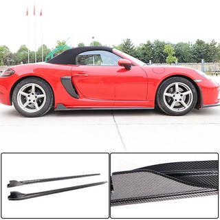 Praguri Laterale V1 (2016-2019, Carbon) Porsche Boxster/Cayman 982 (718) 2016- foto 1