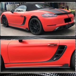 Praguri Laterale V1 (2016-2019, Carbon) Porsche Boxster/Cayman 982 (718) 2016- foto 4