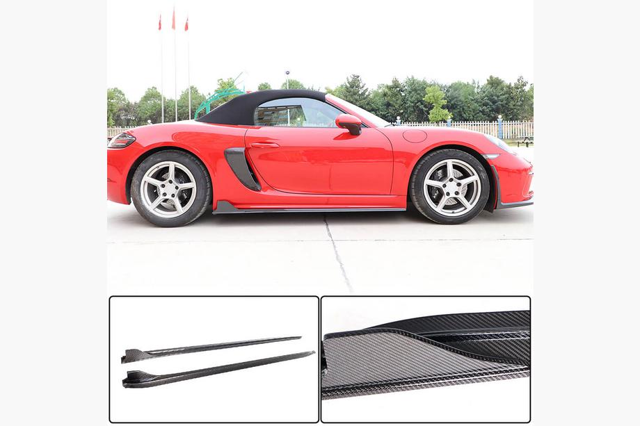 Porsche Boxster/Cayman 982 (718) 2016- Praguri Laterale V1 (2016-2019, Carbon) Image