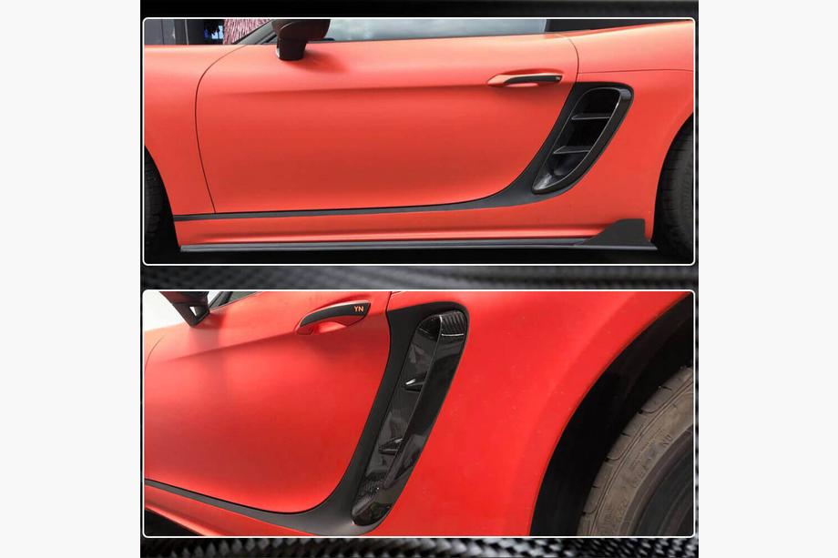 Porsche Boxster/Cayman 982 (718) 2016- Capace aripi fata (Carbon) Foto 5