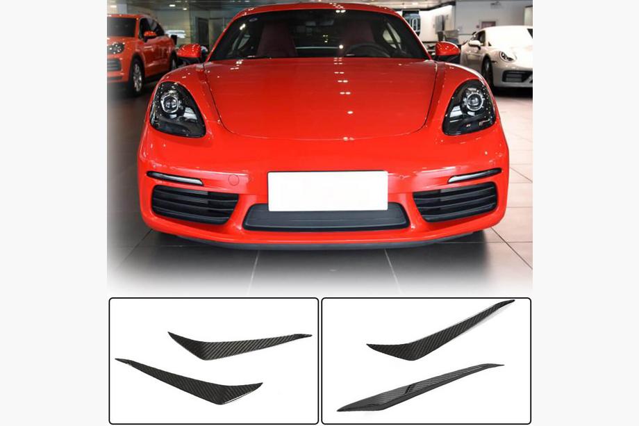 Porsche Boxster/Cayman 982 (718) 2016- Lip bara fata (Carbon) Image