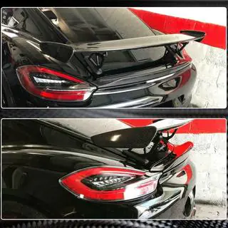 Spoiler (pentru GT4 Coupe, Carbon) Porsche Boxster/Cayman 982 (718) 2016- foto 4