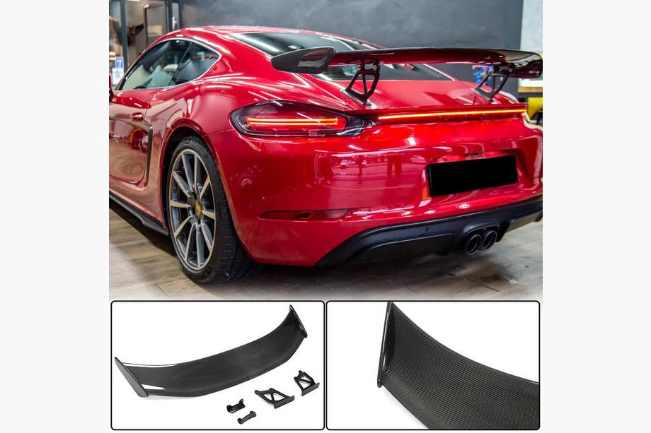 Porsche Boxster/Cayman 982 (718) 2016- Spoiler (pentru GT4 Coupe, Carbon) Image