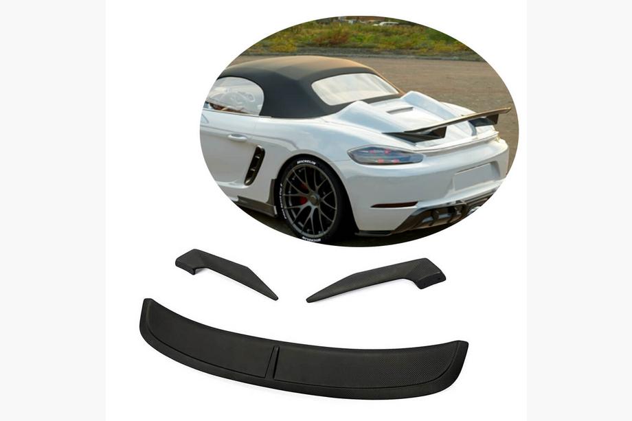 Porsche Boxster/Cayman 982 (718) 2016- Spoiler V3 (pentru Boxster, Carbon) Image