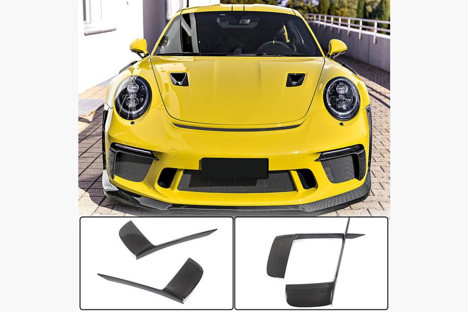 Porsche 911 (991) 2011–2019 Extensii Bara Fata V2 (pentru GT3 (RS) 2017-2019, Carbon) Foto 1