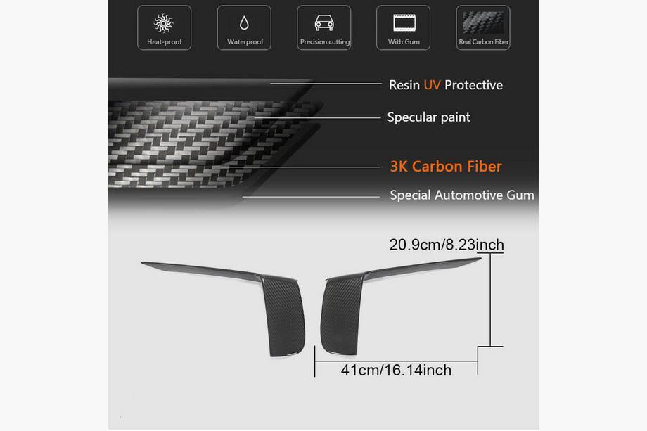 Porsche 911 (991) 2011–2019 Extensii Bara Fata V2 (pentru GT3 (RS) 2017-2019, Carbon) Foto 6