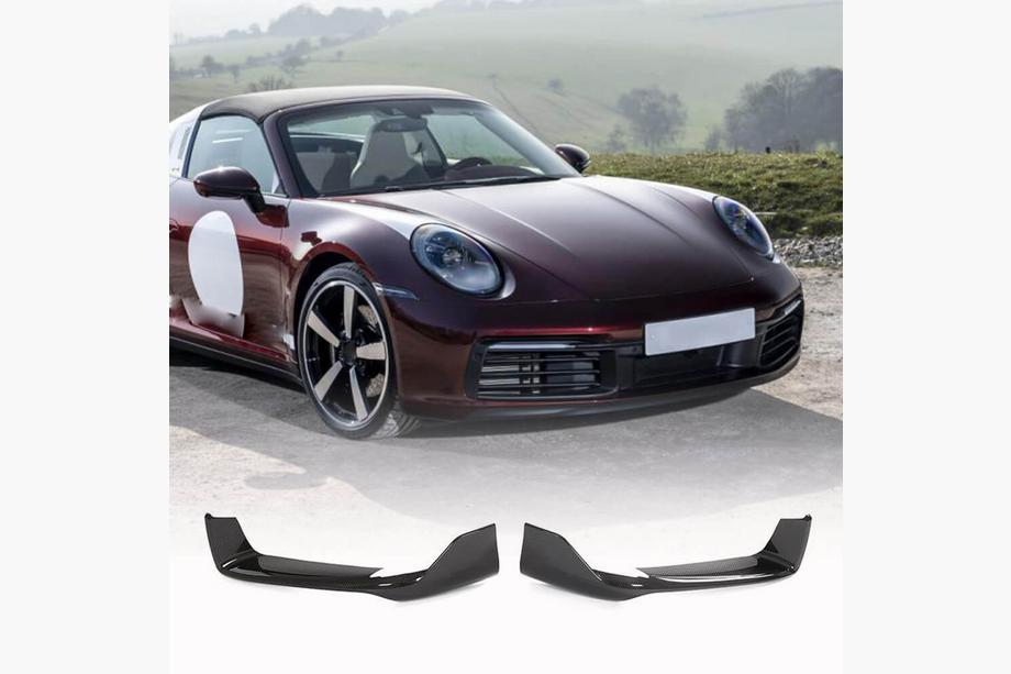 Porsche 911 (992) 2018– Flaps bara fata carbon pentru Carrera 4 S 4S Foto 1