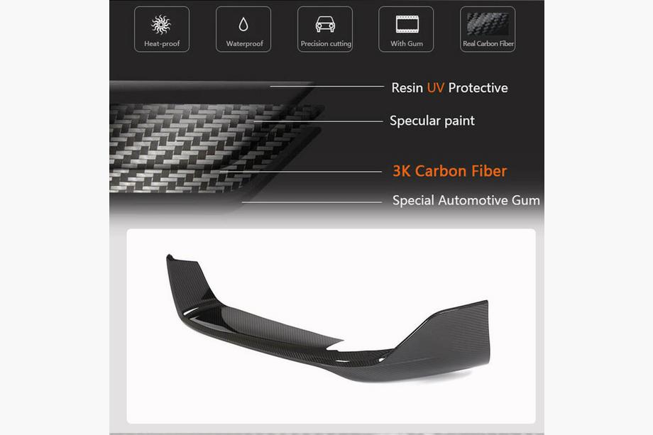 Porsche 911 (992) 2018– Flaps bara fata carbon pentru Carrera 4 S 4S Foto 5