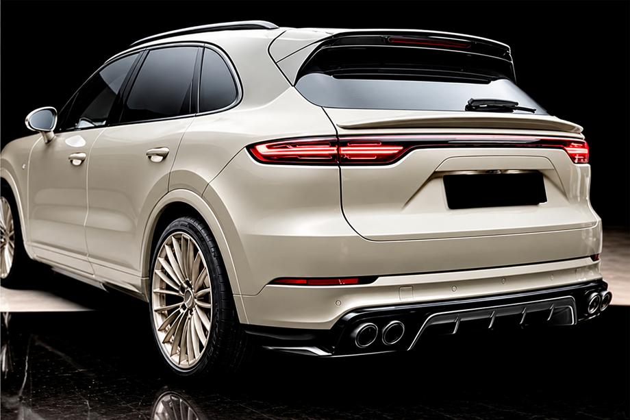 Porsche Cayenne 2018- Difuzor bara spate (2018-2023, Carbon) Image