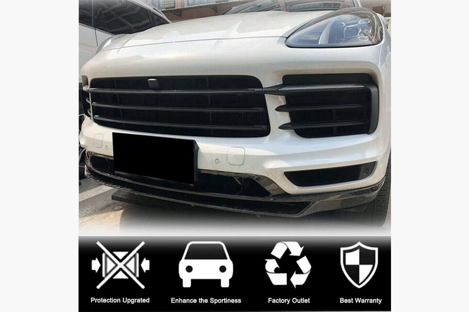 Porsche Cayenne 2018- Prelungire fata lip (pentru Base 2018-2023, Carbon) Foto 3